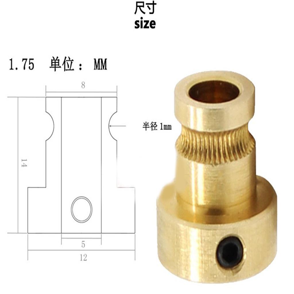 Driver Gear Part for Extruder 1.75 Mm Filament 3D Printer Accessory