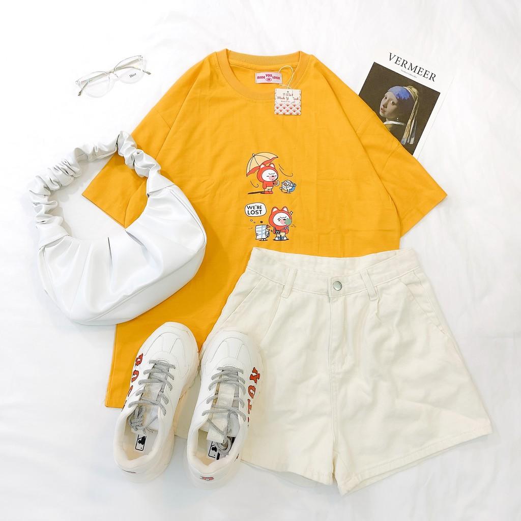 Áo Thun Tay Lỡ Unisex WE'RE LOST Form Rộng
