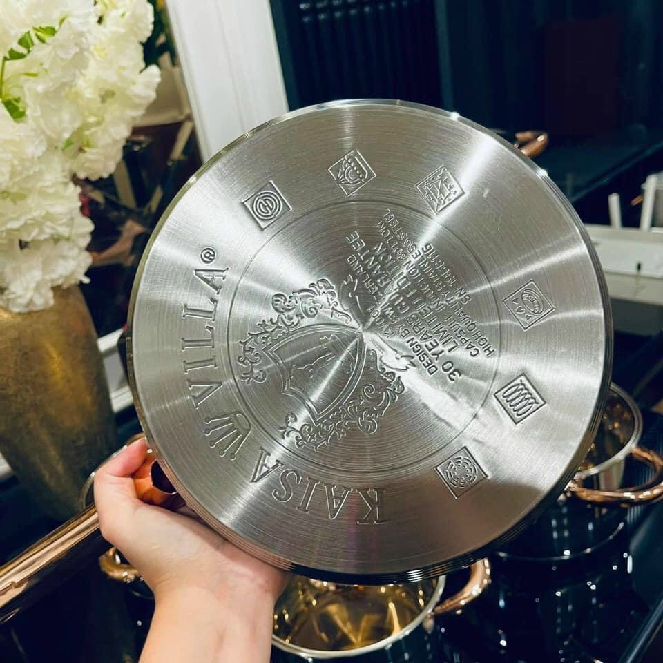 Bộ Nồi Cao Cấp 6 Món 12 Chi Tiết Kaisa Villa KV-6618 - Hàng Chính Hãng