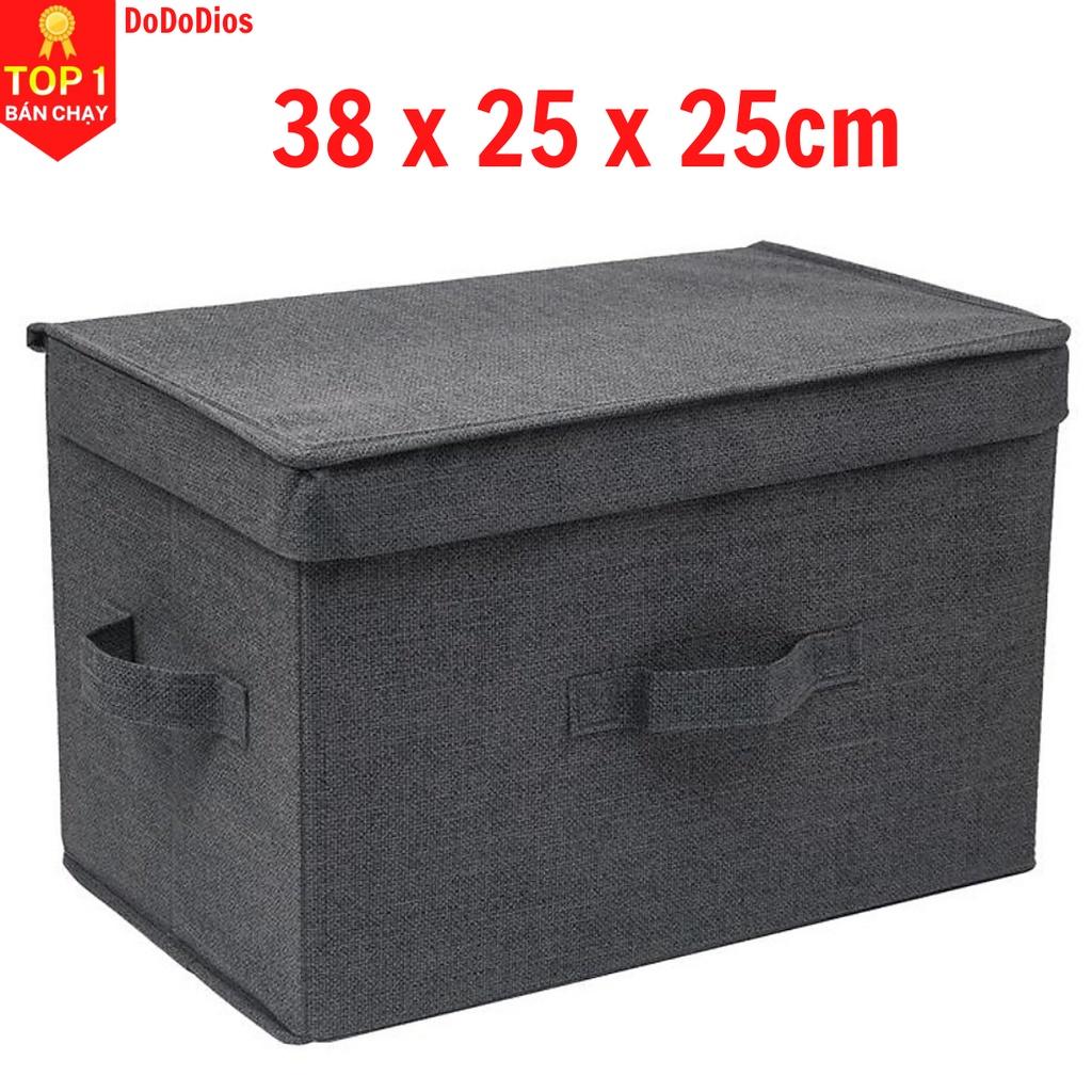 Hộp vải đựng đồ quần áo đa năng có nắp đậy - chính hãng DoDoDios - TD1