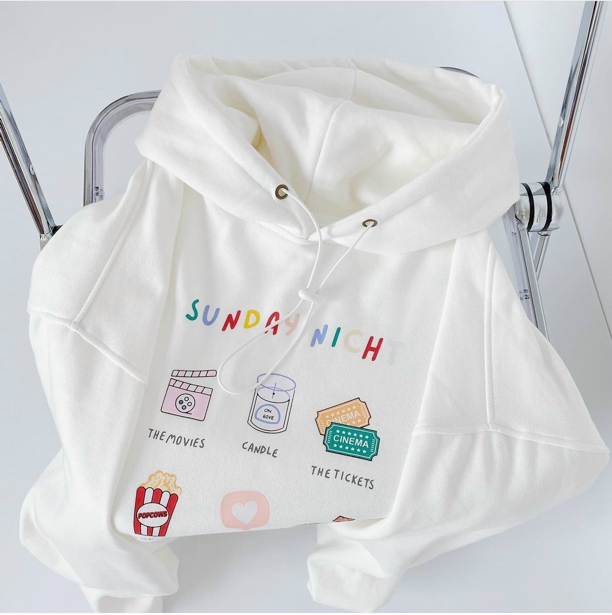 Áo nỉ hoodie unisex Homies liền mũ có túi in hình SUNDAY, ÁO HOODIE SWEETIE SUNDAYNIGHT, Áo Hoodie Unisex Cho Các Cặp Đôi - Áo Tay Phồng - Nón Hai Lớp (Video Shop Tự Quay + Ảnh Thật)