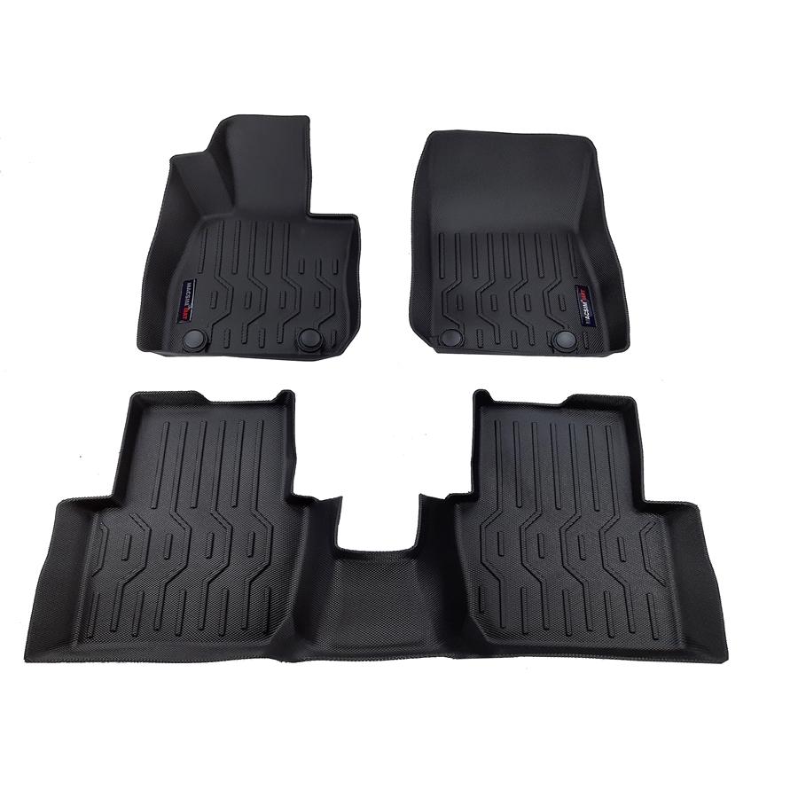 Thảm lót sàn xe ô tô Mazda CX30 2020 + Nhãn hiệu Macsim chất liệu nhựa TPV màu đen hàng loại 2