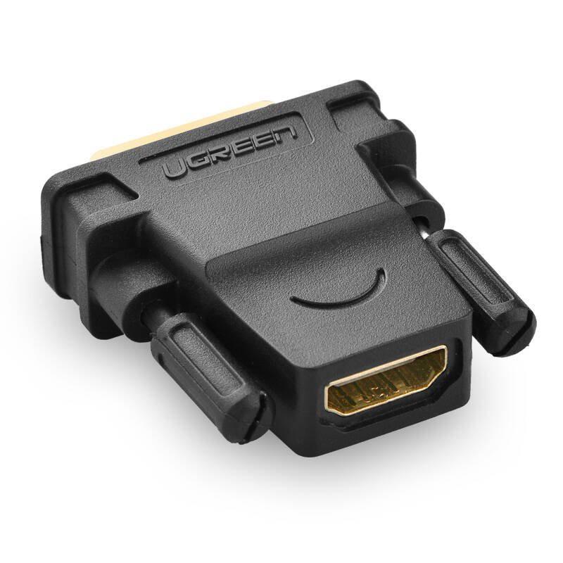 Đầu chuyển đổi UGREEN 20124 HDMI cái sang DVI 24+1 đực (màu đen) - Hàng chính hãng