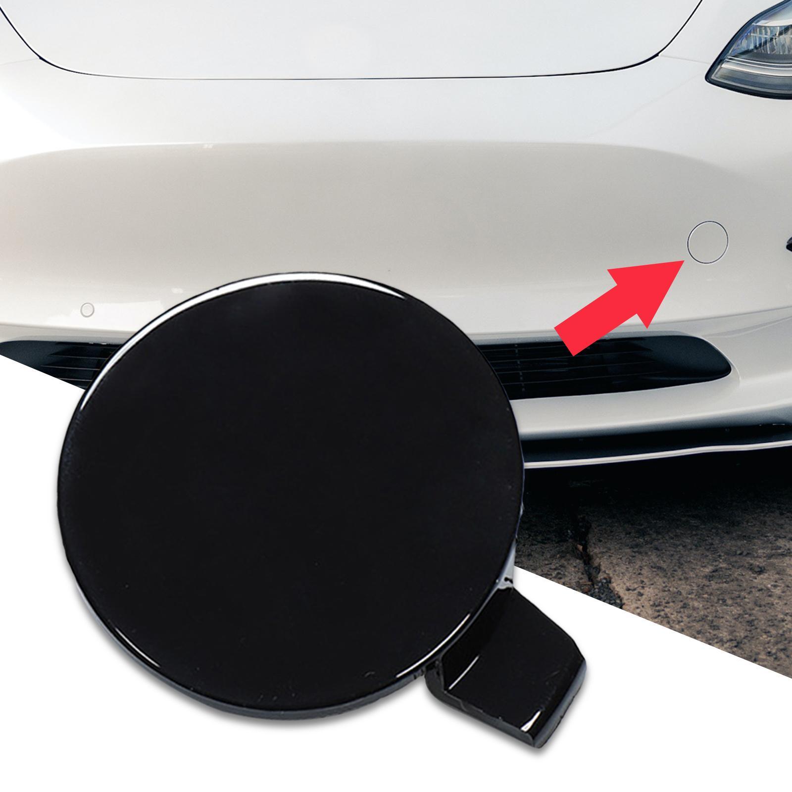 Front Bumper Tow Hook Eye Cover Caps for Tesla Model 3 Replacement Parts