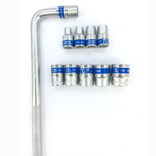Bộ Tuýt 16 Chi Tiết 1/2" Gồm 15 Đầu Khẩu 8 - 24mm Kèm Tay Vặn Chữ L