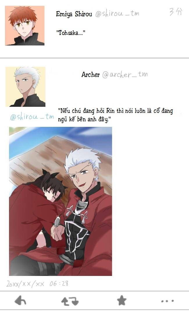 chén thánh: đêm định mệnh - doujinshi archer x rin chapter 11 6