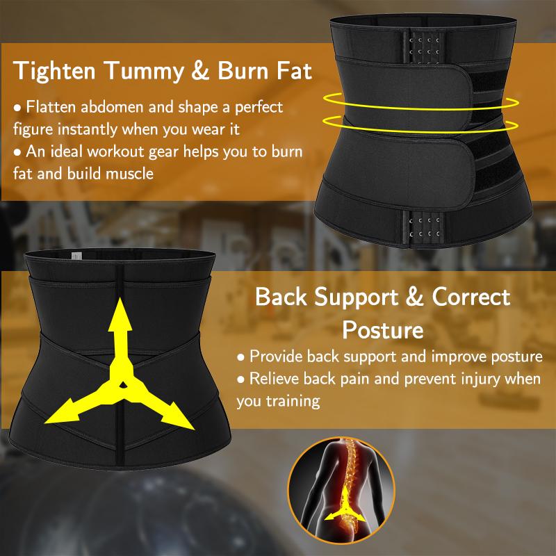 Phụ Nữ Eo Huấn Luyện Corset Giảm Cân Tập Toàn Thân Nén Tông Đơ Cắt Đai Giảm Béo Cincher Mỡ Burnin Mồ Hôi Làm Người Mẫu Dây Đeo