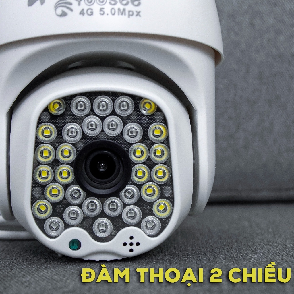 (Mẫu 2024) Camera 4G Yoosee 32 led chống nước, xoay 360 độ,quay đêm có màu,thích hợp sử dụng ở vị trí không có wifi - Hàng chính hãng