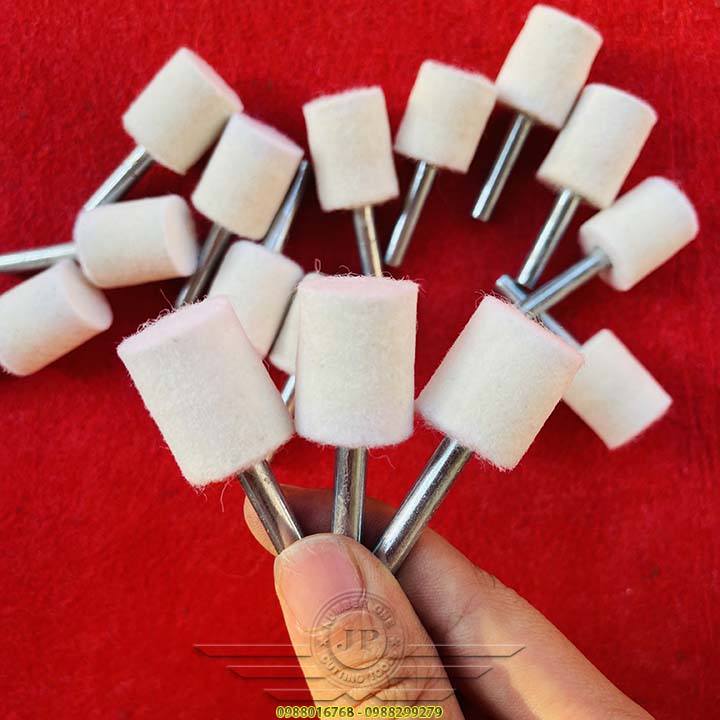 COMBO 10 Nỉ Lông Cừu Cà Rem Hình Trụ Đánh Bóng Giương Inox