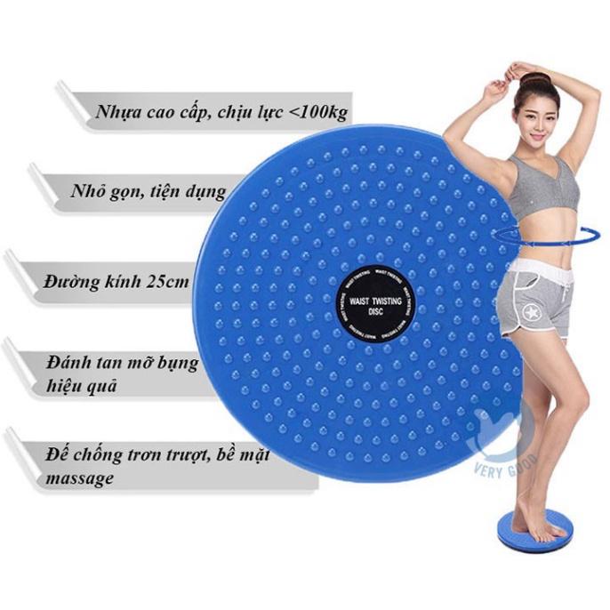 Bàn Xoay Eo 360 Độ Tập Bụng - Đĩa Xoay Cơ Eo Tại Nhà - Waist Twisting