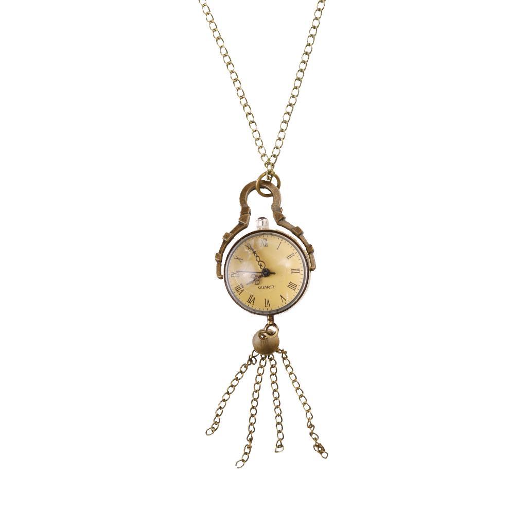 Fashion Vintage Retro Antique Tassel Cute Pocket Watch Chain Necklace Gifts