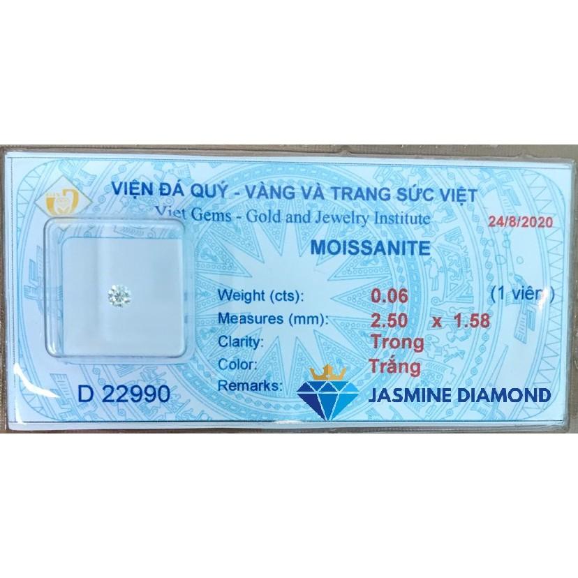 Kim cương nhân tạo gắn răng (Moissanite cao cấp)