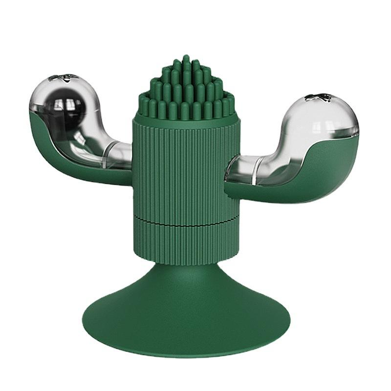 Bán buôn đồ chơi thú cưng Đồ chơi mèo ngộ nghĩnh có thể đặt Đồ chơi xương rồng Catnip（màu xanh lá cây）