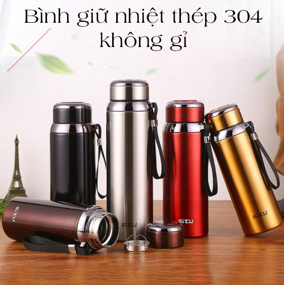 Bình giữ nhiệt nóng lạnh lõi thép inox 304 chống gỉ 800ml - K1291