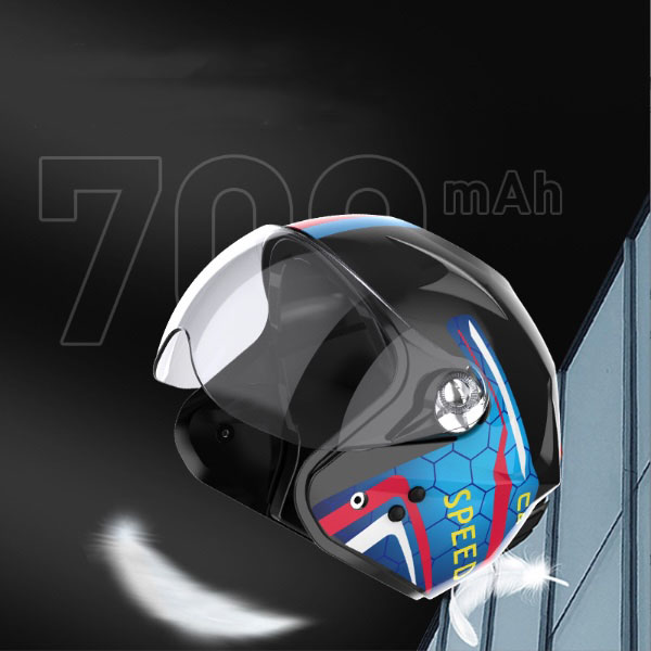 Mũ bảo hiểm quạt mát sử dụngnăng lượng mặt trời HI-MAN Solar có loa nhạc Bluetooth