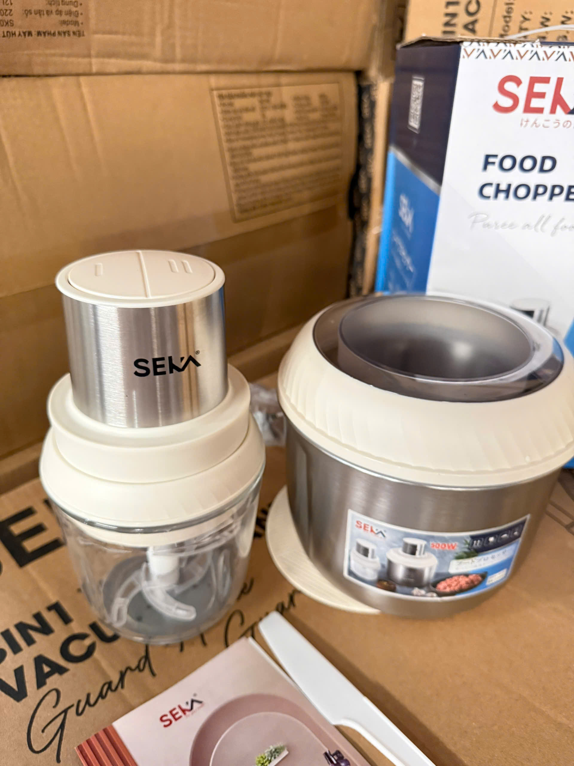 (Phiên Bản Mới) Máy Xay Thịt Đa Năng SEKA SK2289 (SK2287) Cối inox 2L Thủy Tinh 0.6L - Hàng Chính Hãng Bảo Hành 2 Năm