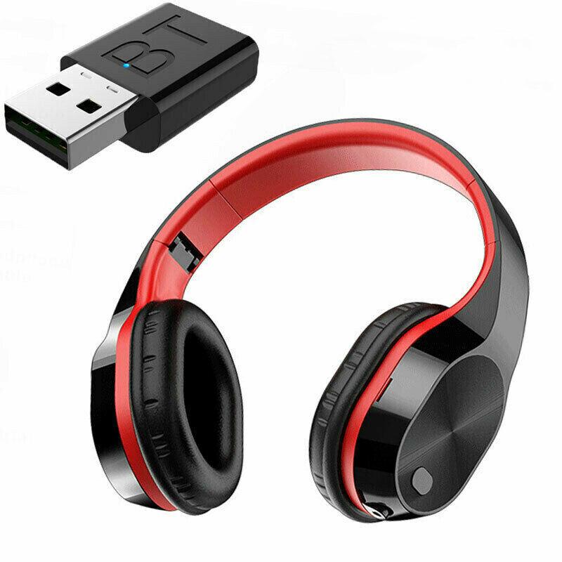 Tai Nghe Bluetooth Tai Nghe Không Dây 9D Stereo Âm Thanh Vòm Tai Nghe Tai Nghe Nhạc Với Bộ Phát Cho Truyền Hình Điện Thoại Máy Tính