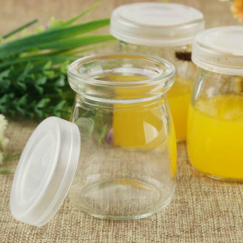 Bộ 12 Hủ/ Lọ Thủy Tinh 100ml Đựng Sữa Chua, Yaourt, Thạch, Thức Ăn Dặm Bé Nắp Nhựa Không Hôi