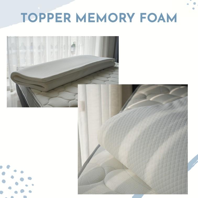 Topper Memory Foam Êm như đệm lò xo cao cấp 9KG