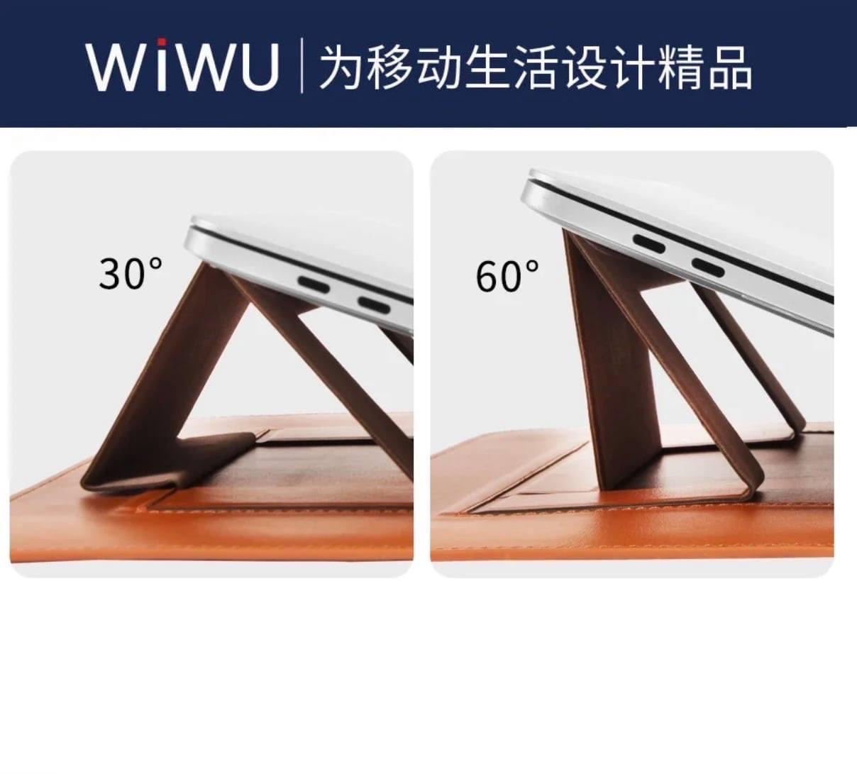 Bao Da Skin Pro Slim Stand Sleeve Dành Cho Macbook Chất Liệu Da PU Mịn, Cũng Là Một Tấm Lót Chuột - Hàng Chính Hãng 