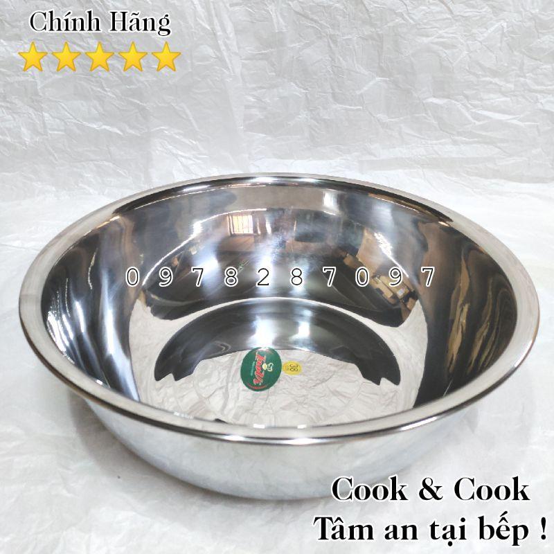 Chậu inox thau inox loại dày đủ size 20, 22, 24, 26, 28, 30, 32, 34, 36, 38 cm