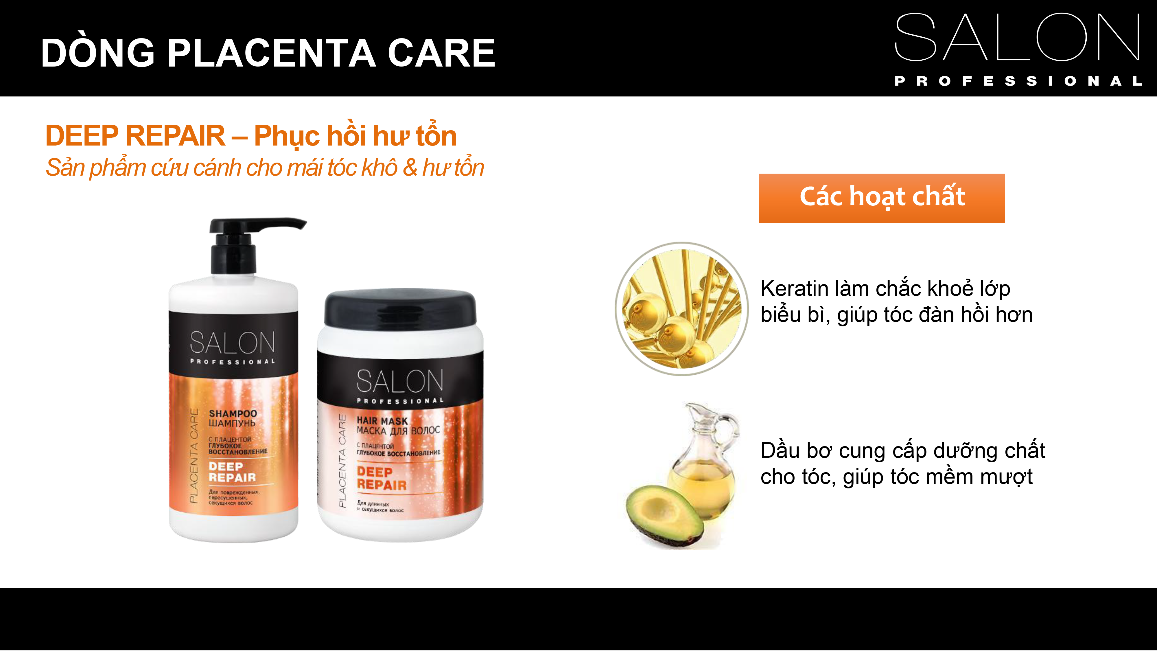 Kem ủ Salon Professional phục hồi sâu 1000ml