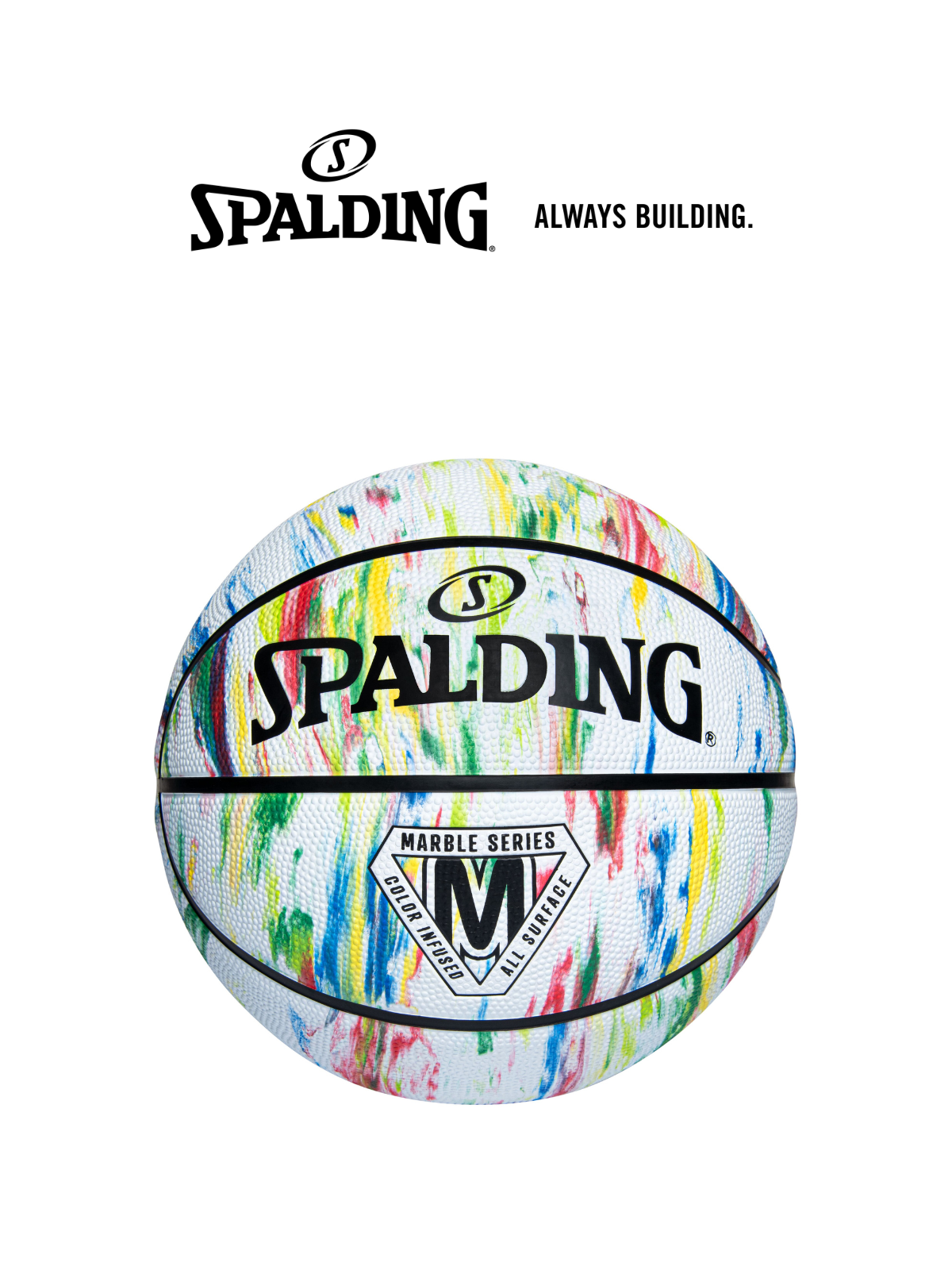 Bóng rổ Spalding Marble Rainbow Size 7