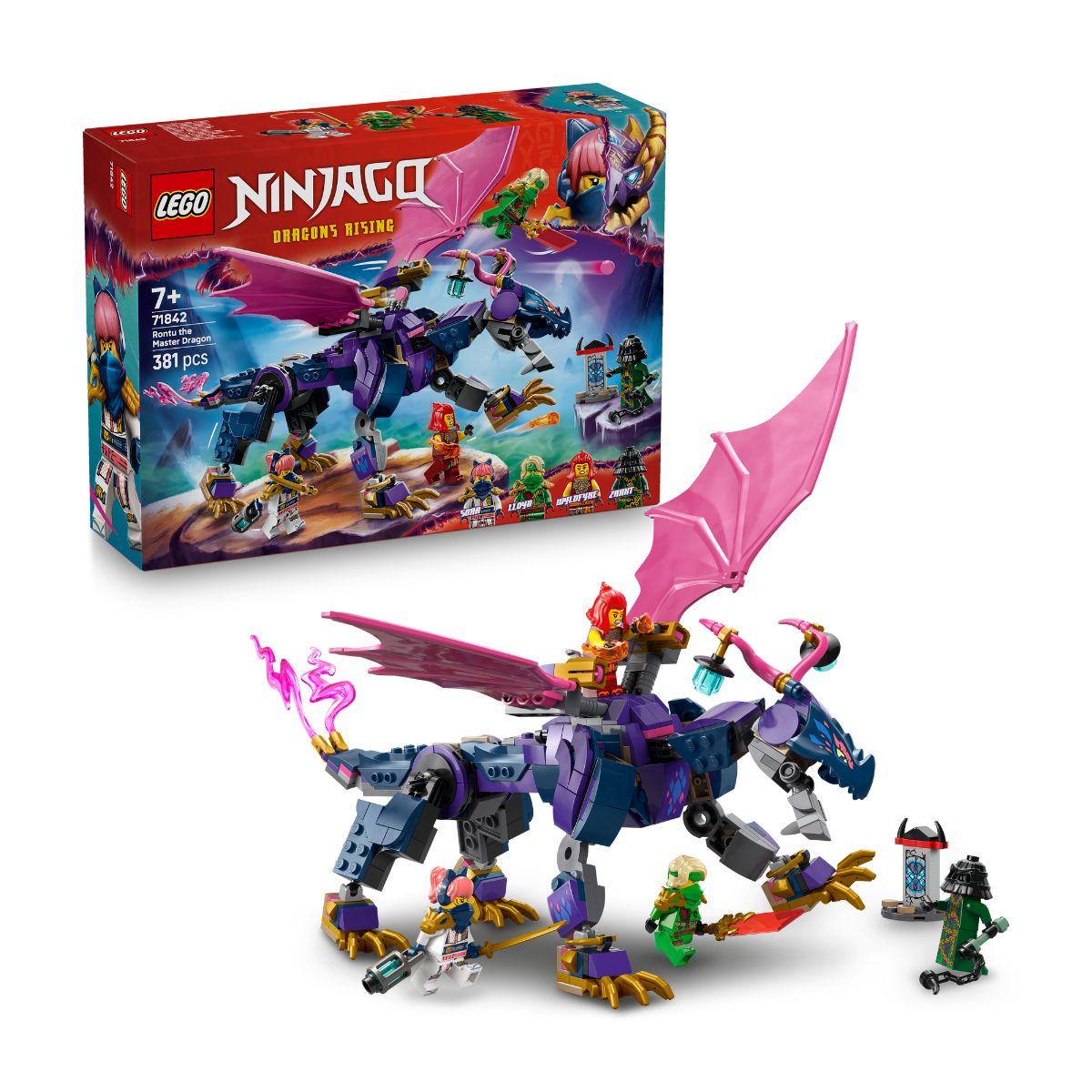 LEGO NINJAGO 71842 Đồ Chơi Lắp Ráp Rồng Bậc Thầy Rontu (381 chi tiết)