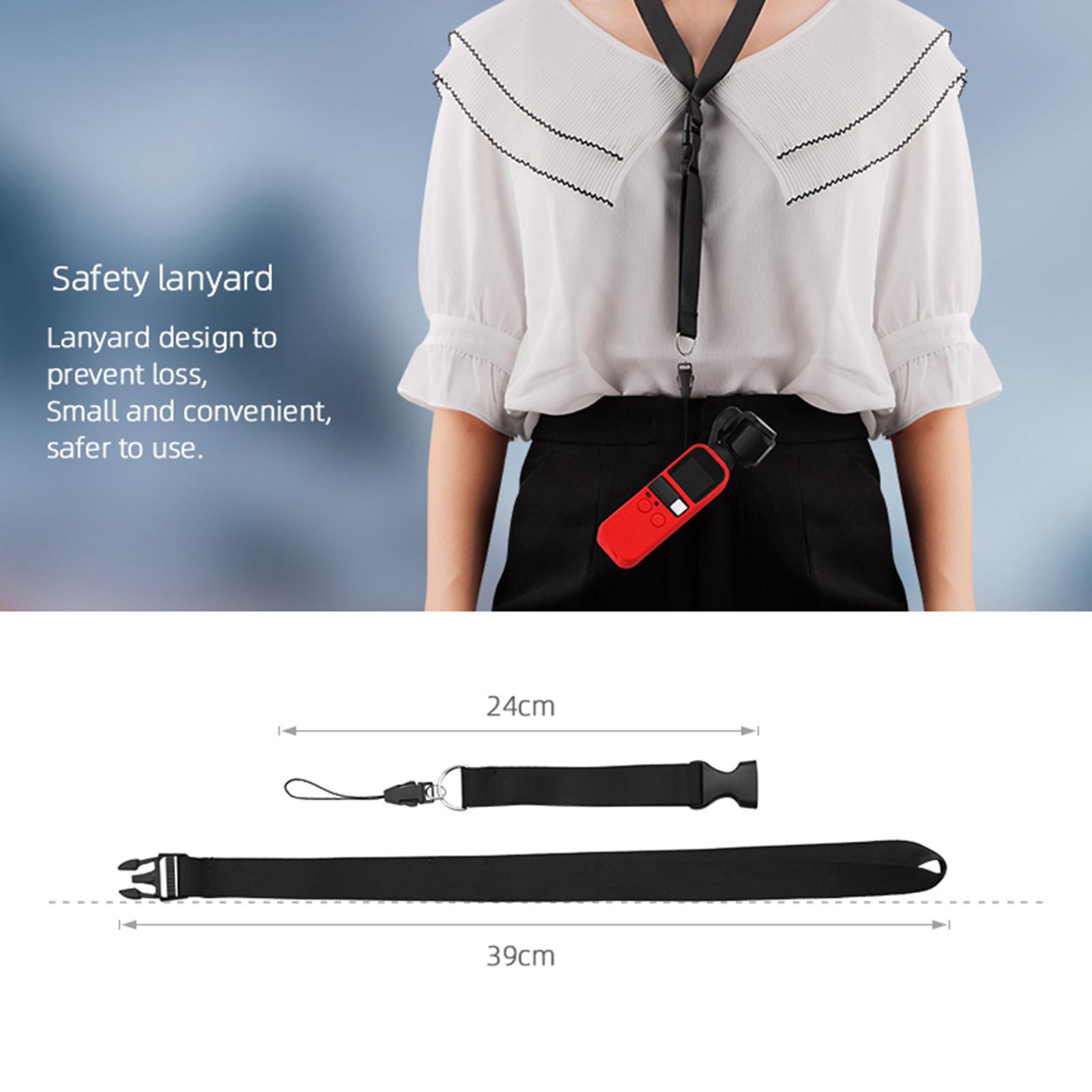 Protective Silicone Cover Case Sleeve Protector Shell & Lanyard for DJI Pocket 2 Accessory