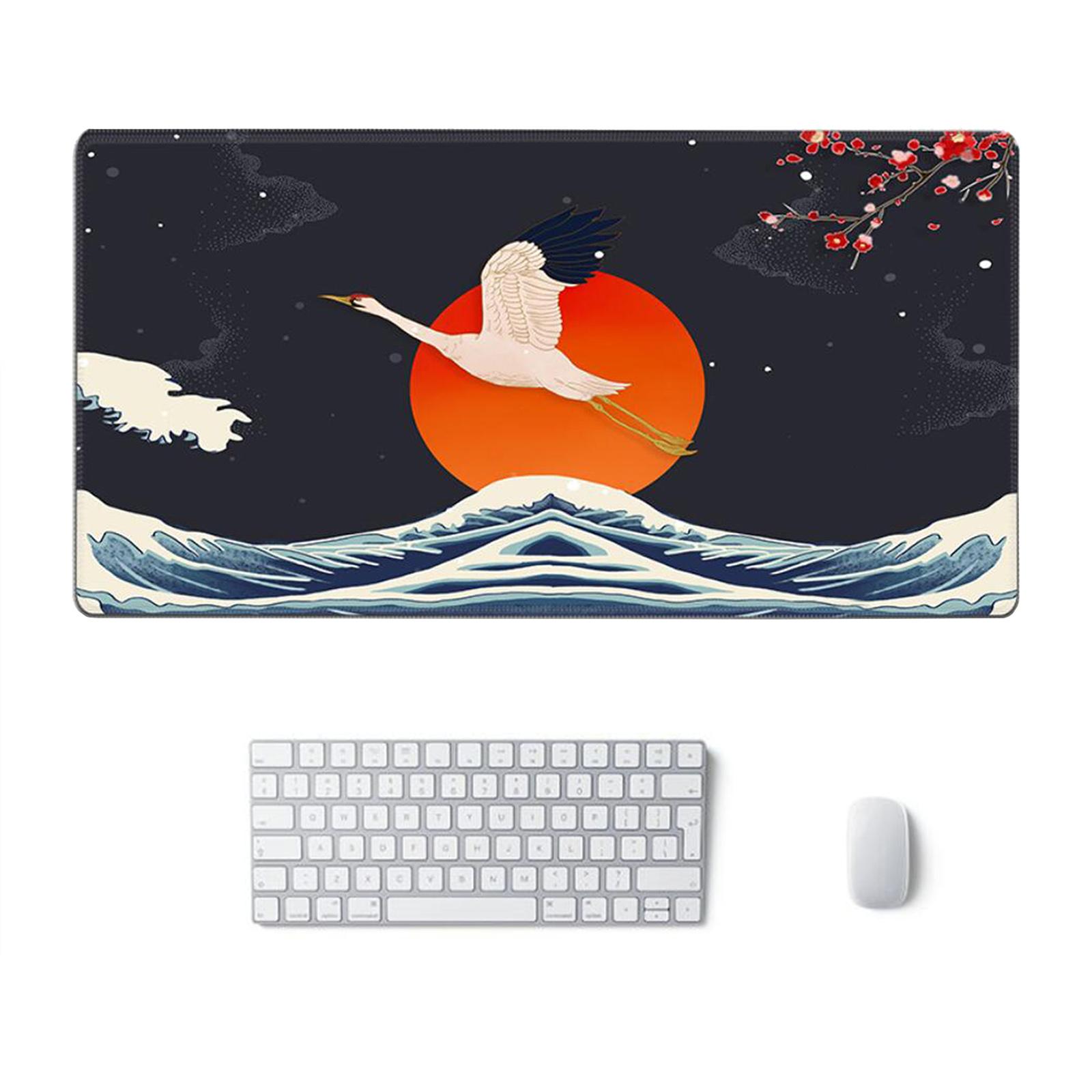 Classical Retro Chinese Style 90x40cm Large Mouse Pad Keyboard Mat A