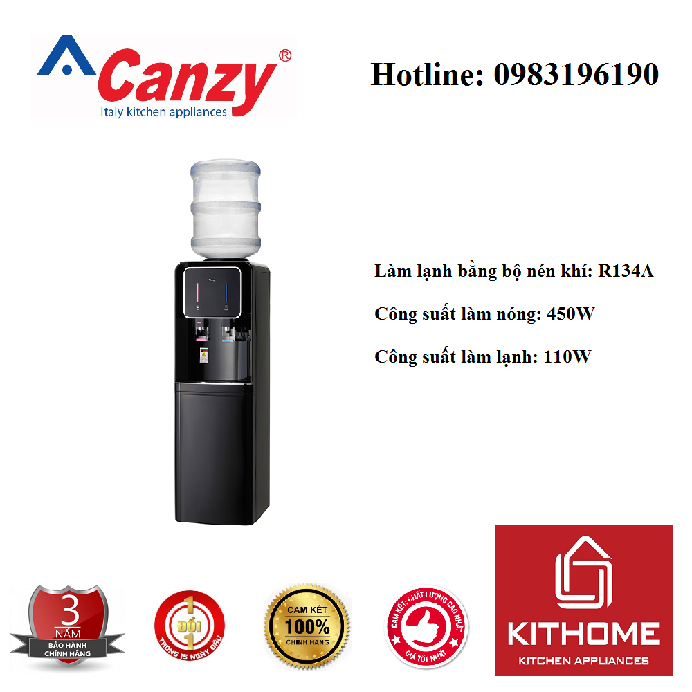 Cây nước nóng lạnh cao cấp CANZY CZ 816SDB - Hàng chính hãng