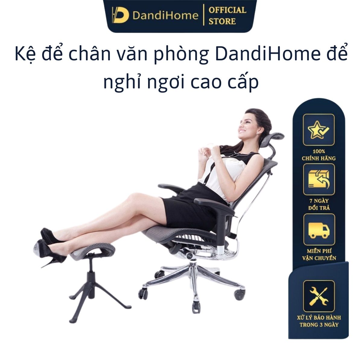 Kệ để chân ghế văn phòng DandiHome cao cấp