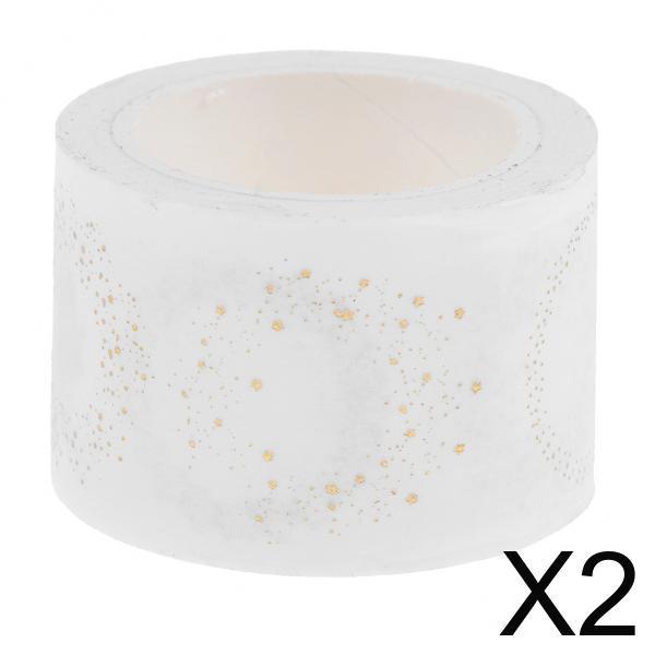 2x1 Piece Washi Tape Adhesive Tape Decorative Sticker for Scrapbooking 30mm #1