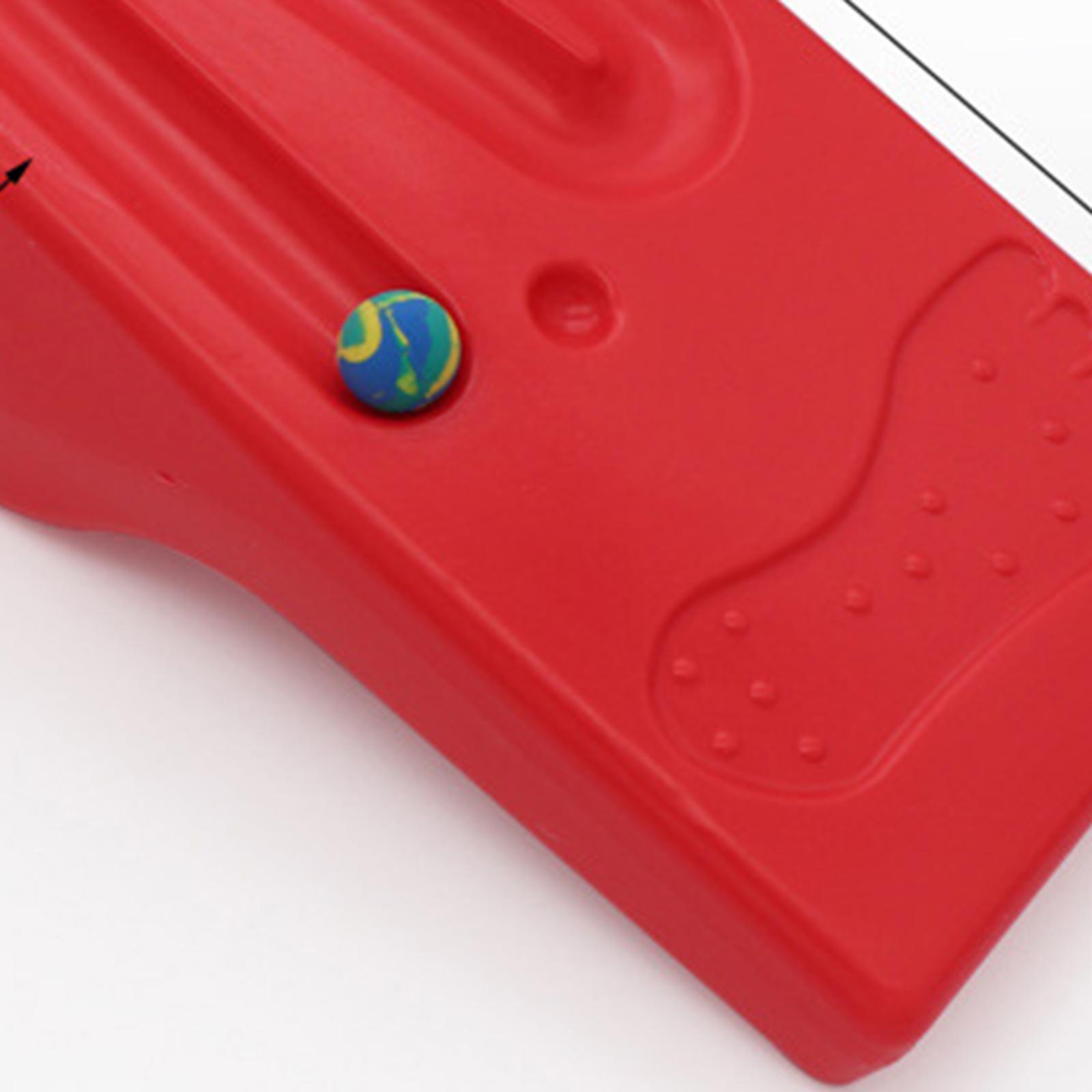 Kids Balance Board Sensory Training Coordination Exercise with 5 Balls Red