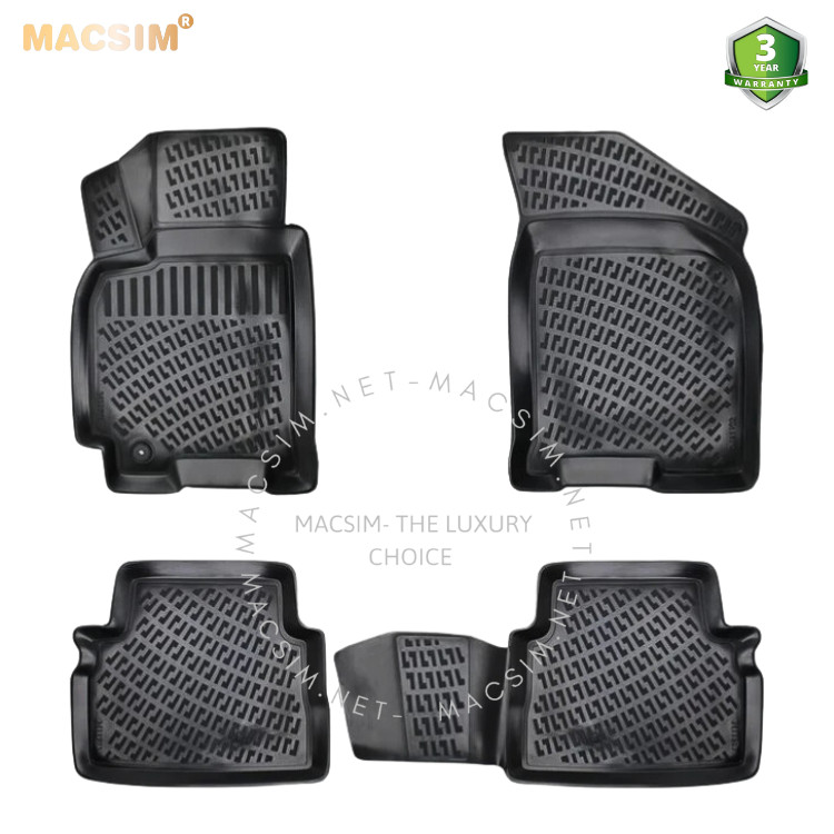 Thảm lót sàn ô tô nhựa TPU Silicon Chevrolet Aveo second generation 2012+ Nhãn hiệu Macsim