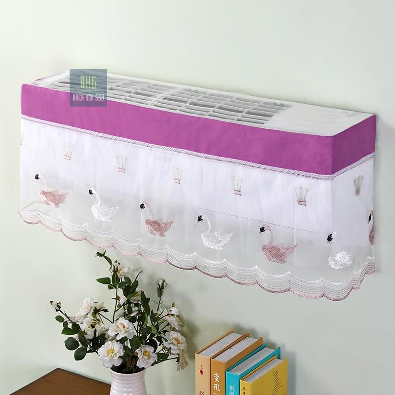 Tấm che bụi bọc điều hòa họa tiết vải ren dễ thương - Mẫu ngẫu nhiên