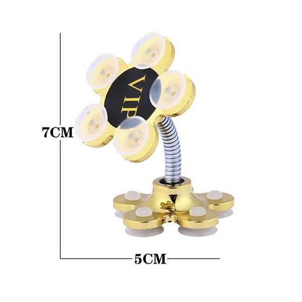 Đế hít/giá đỡ điện thoại hoa mai hợp kim 360 độ