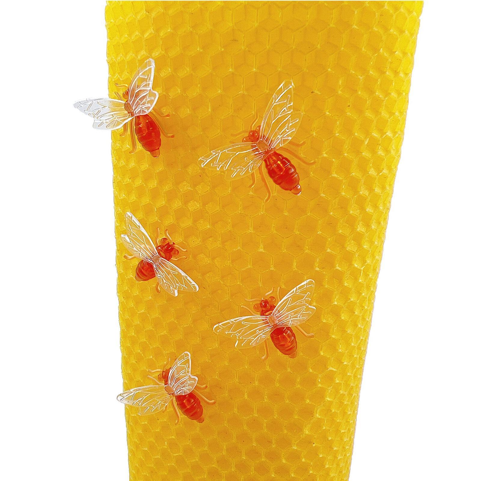 50Pcs Tiny  Bees Ornaments Bee Shaped Embellishments for Vases Wreath