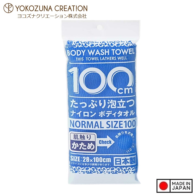 Khăn tắm tạo bọt Yokozuna Creation 28x100cm - Made in Japan