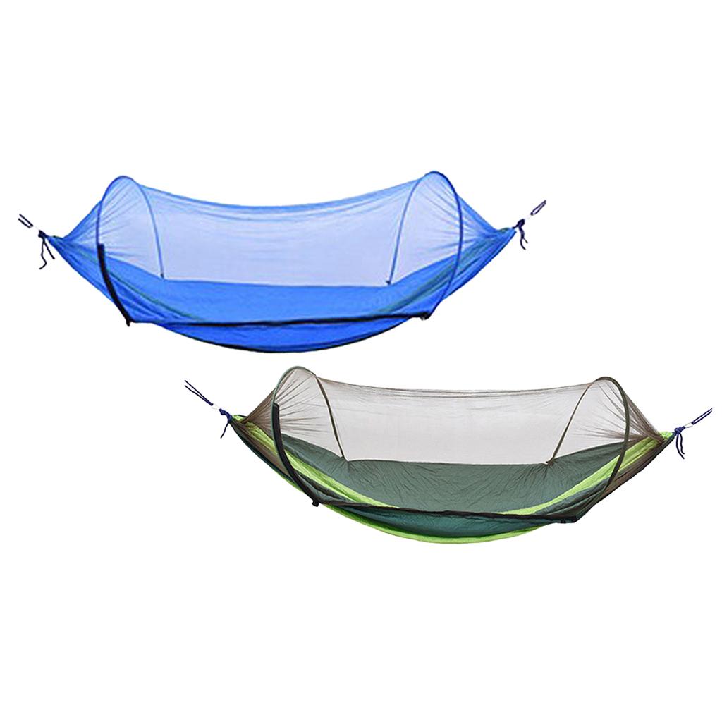 Outdoor Camping Hammock Boat Shape Bed with Prevent Bites Net