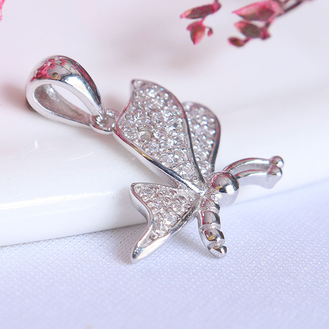 Mặt dây chuyền bạc nữ Butterfly