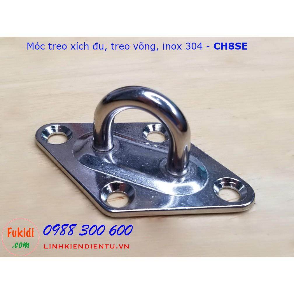 Móc treo xích đu, treo ghế đu, treo võng, treo quạt trần, inox 316 size M5, M6, M8 - CH5SE, CH6SE và CH8SE