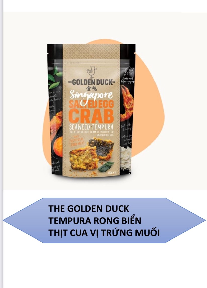 The Golden Duck Tempura Rong Biển Thịt Cua Vị Trứng Muối 102g