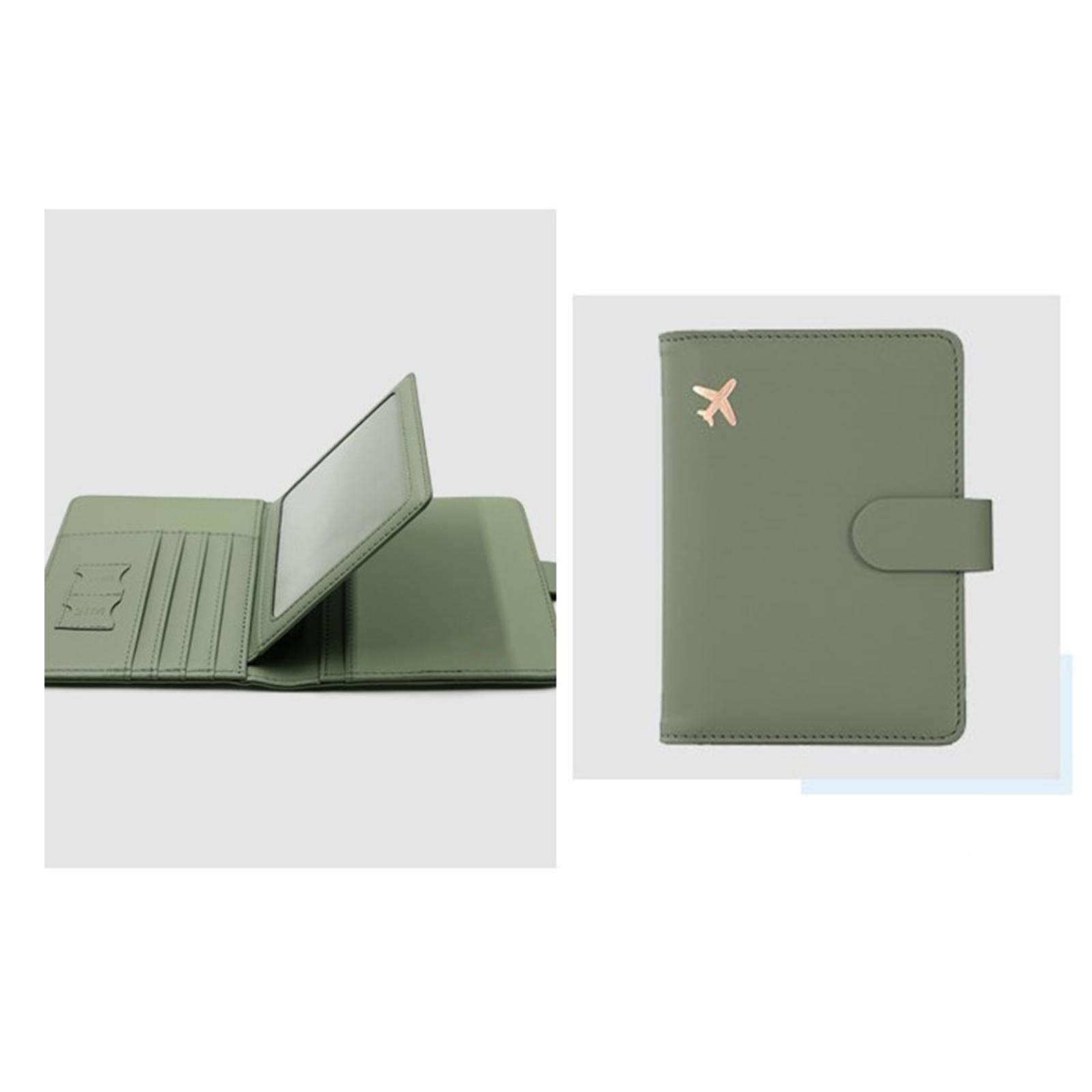 Cover ID Card Holder Document Pouch Card Holder for Green