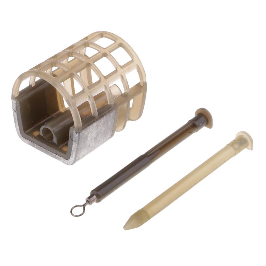 Fishing Quick Change Feeder Lure Bait Cage Feeder Fishing Trap Basket S
