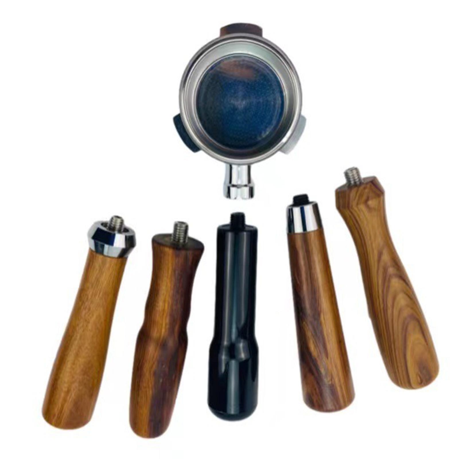 Professional Portafilter Handle Replacement Part Wooden for Coffee Machine