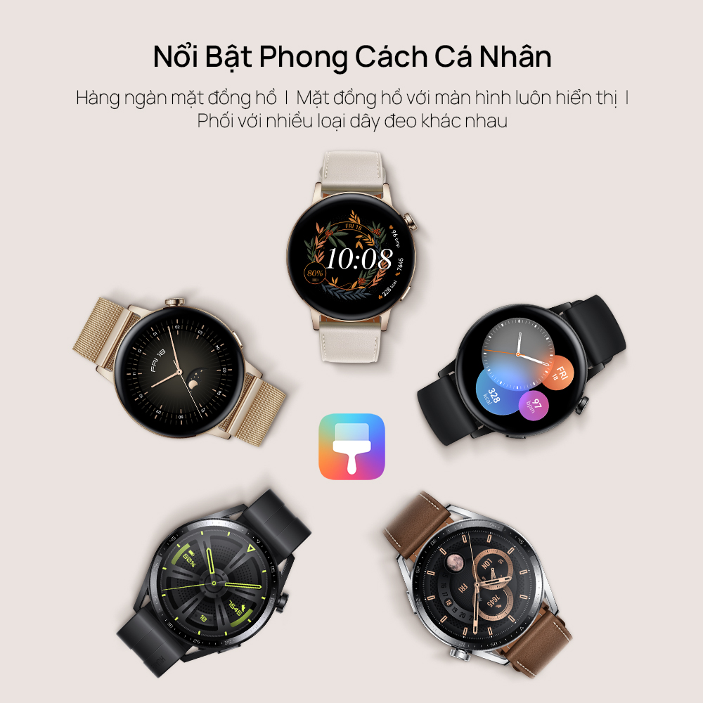 Đồng Hồ Thông Minh HUAWEI WATCH GT 3 42mm |Theo Dõi Spo2 Cả Ngày | Huấn Luyện Viên Chạy Bộ AI | Thời Lượng Sử Dụng Pin Dài | Hàng Chính Hãng