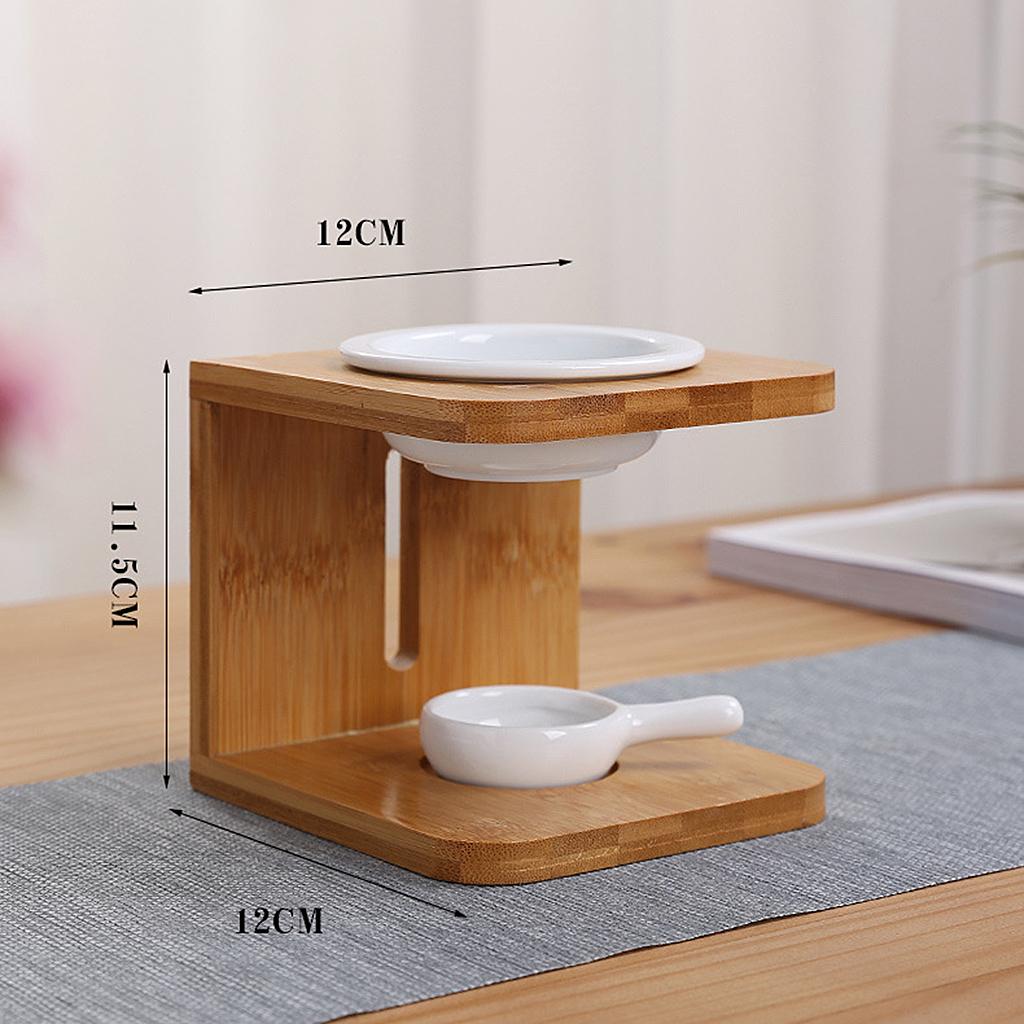 Wooden Tealight Candle Holder Aroma Essential Oil Burner