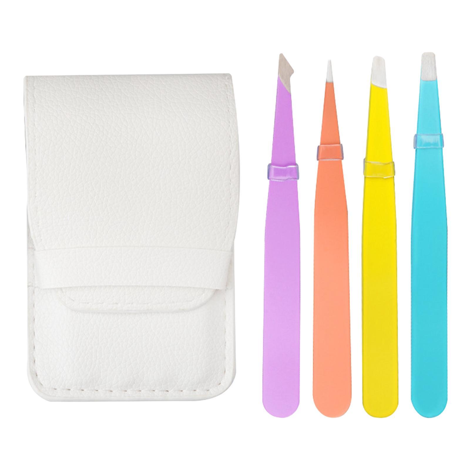 Fine Hairs Puller Stainless Steel Professional 4 in1 Slanted Black