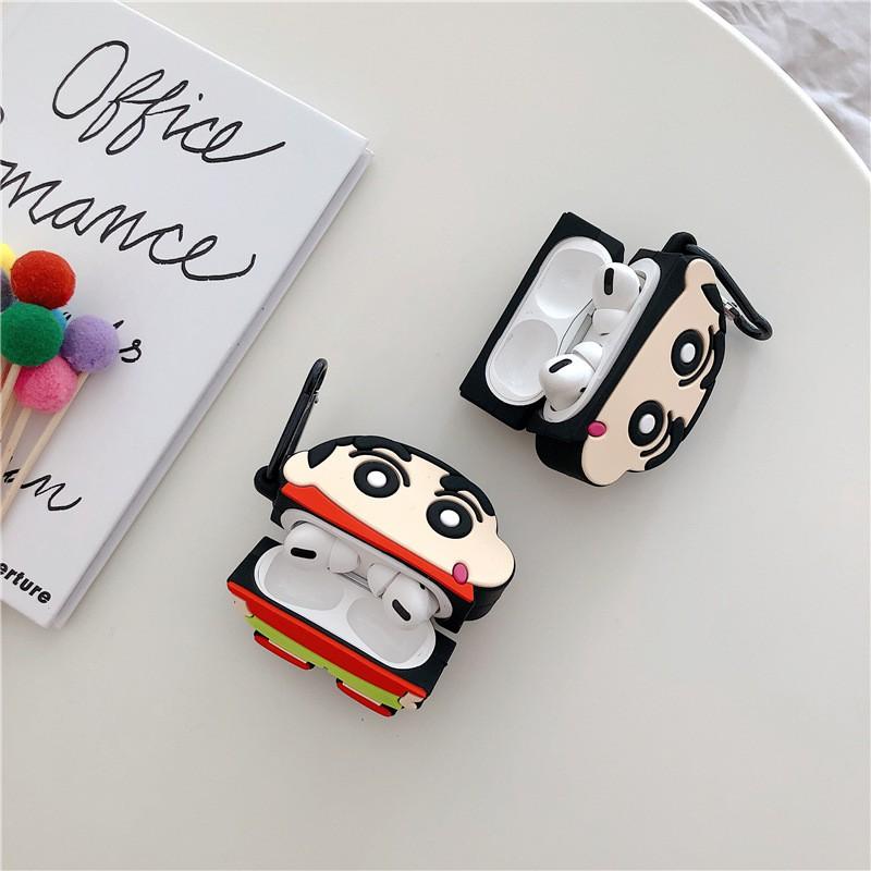 Vỏ bảo vệ dành cho Airpods 1/2/PRO - Hình cậu bé Shin bút chì